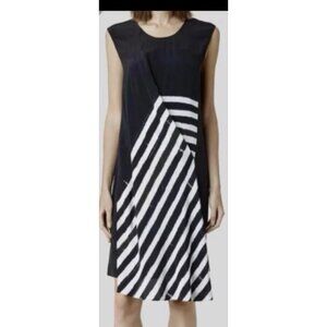 All Saints Air Lyde Dress, 100% Silk - Size 8
